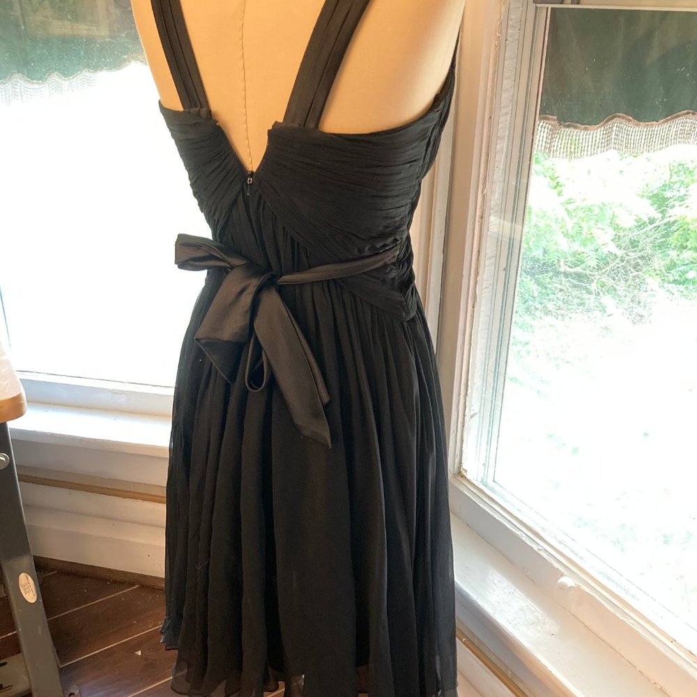 Gorgeous Shelf Bust Vintage Style Silk Dress - Picture 4 of 6